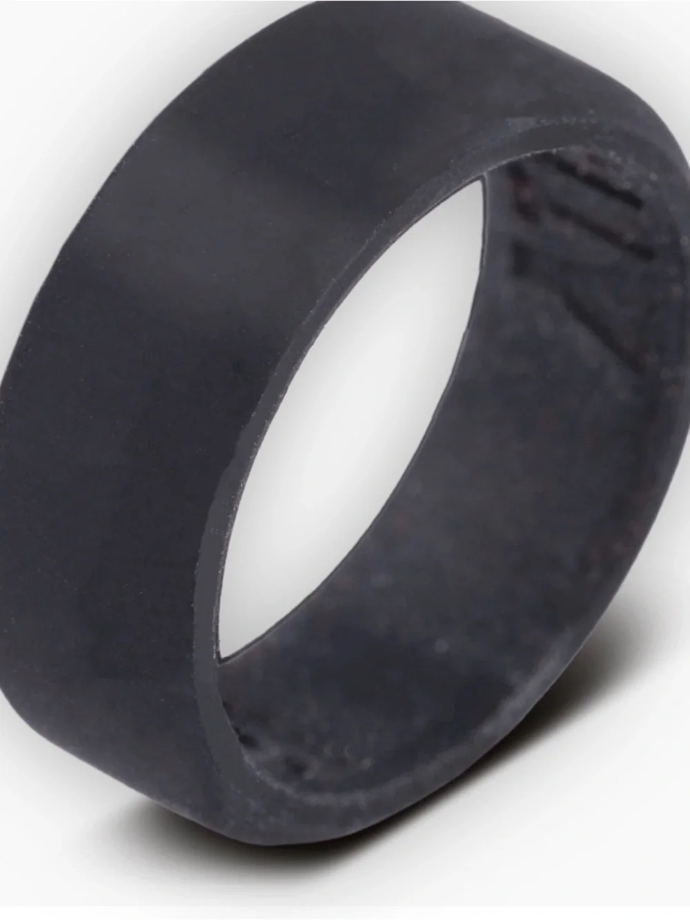 3 pk silicone (The Best Man) men’s navy, blk, green weddng bands-NIP- sz 13.5-14